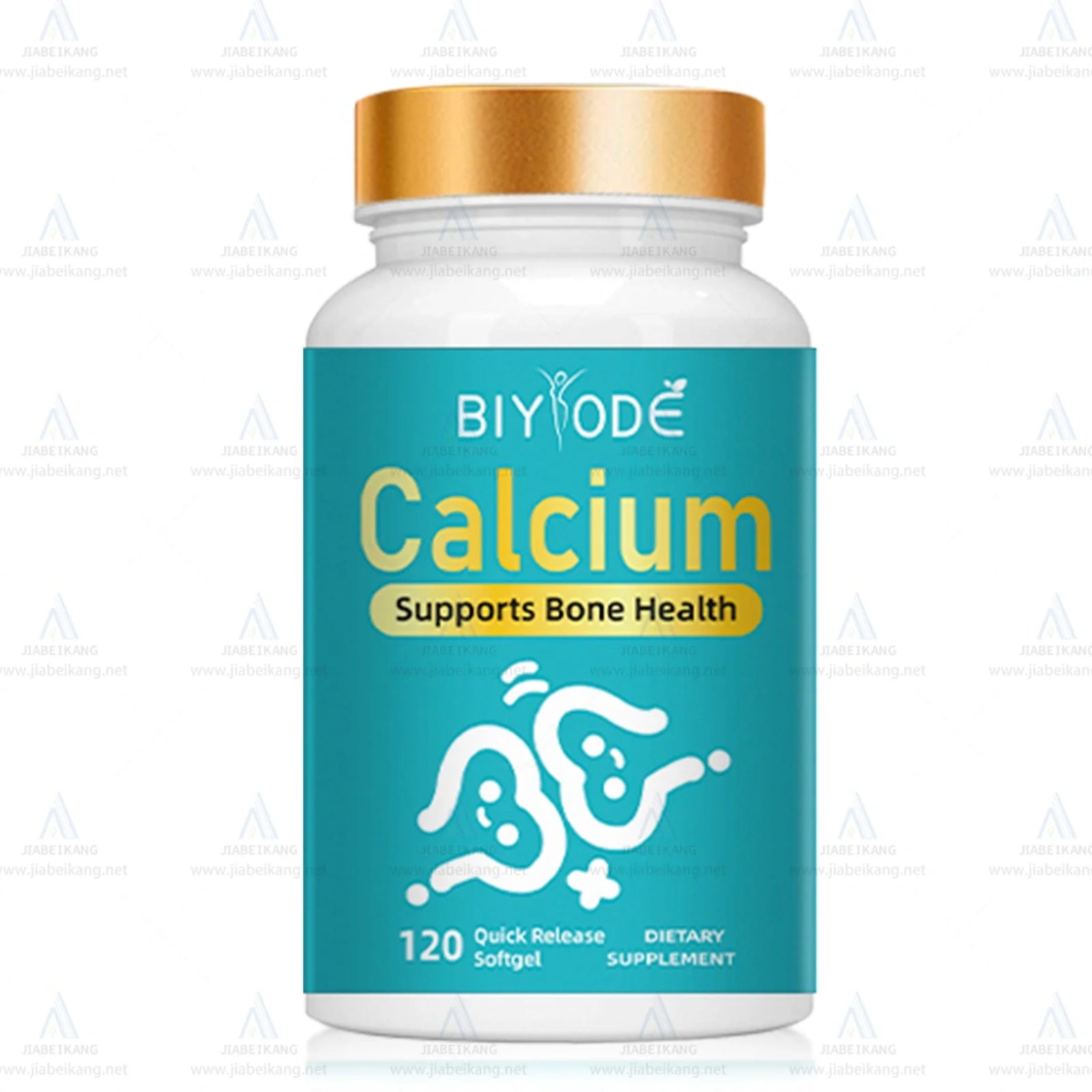 Bone and Joint Health Calcium Soft Capsules showing softgel format with 1000mg calcium specification