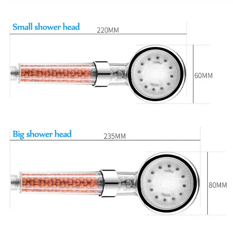 Color Changing LED Shower Head with temperature sensor and high pressure