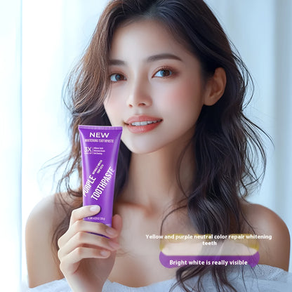 120g tube of purple whitening toothpaste for adult yellow stain removal