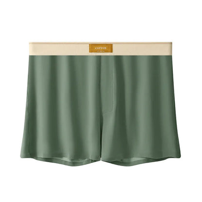 Pack of three pairs of solid colour men's ice silk briefs on a white background