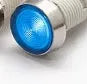 10mm stainless steel edge plastic indicator light with wire connection and flat end metal design