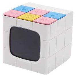 Rubik's Cube Alarm Clock with USB Charging, Voice Control, Countdown Timer, and Adjustable Brightness