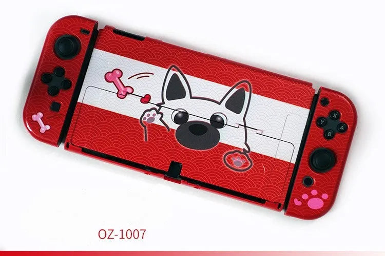 Nintendo Switch OLED hard protective case with PC crystal shell and cartoon pattern options