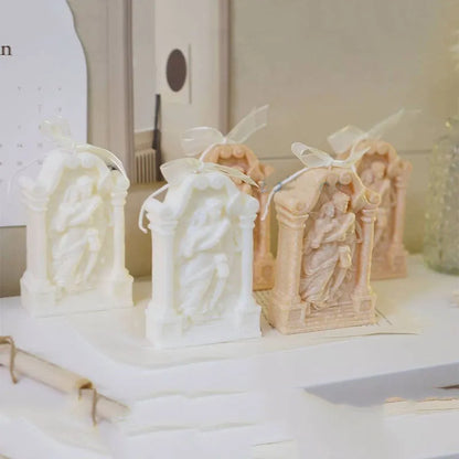 Ancient Greek couple angel silicone mould for baking, candles, soap and crafts