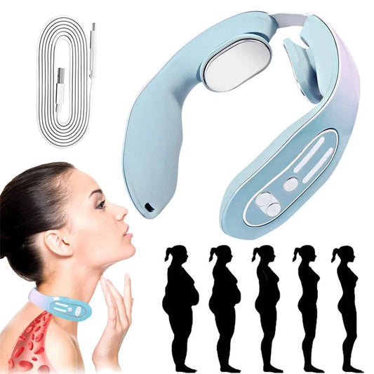 EMS Neck Acupoints Lymphvity Massager with heat function in space grey and gradient colours