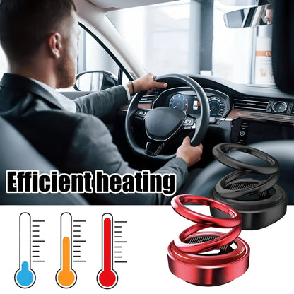 Black portable miniature vibration radiator for car heat dissipation measuring 5.1x6cm