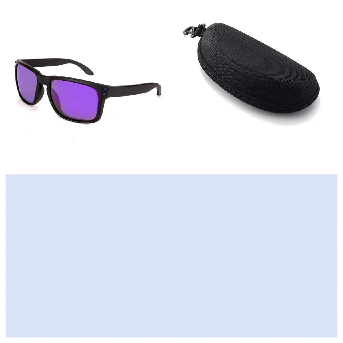 Men's sports sunglasses with polarised lenses in multiple colour options including blue, green, and grey plastic frames