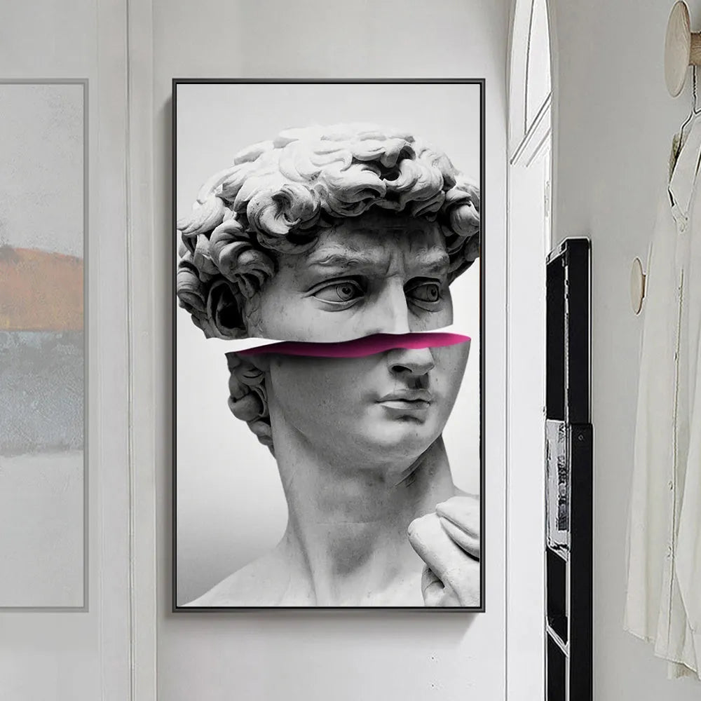 Sculpture canvas art poster in fashion and simplicity style with picture colour printing