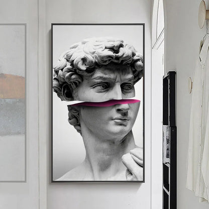 Sculpture canvas art poster in fashion and simplicity style with picture colour printing