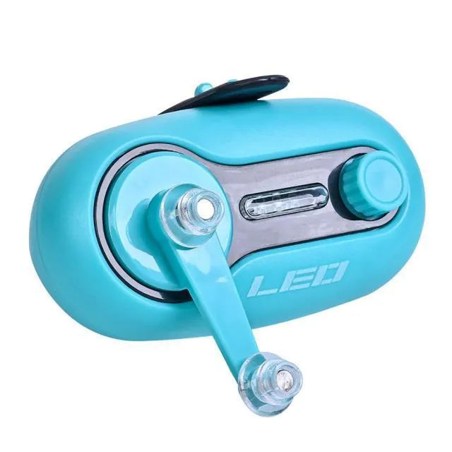 Telescopic fishing rod alarm with night fishing signal light in blue or black rocker/turntable styles