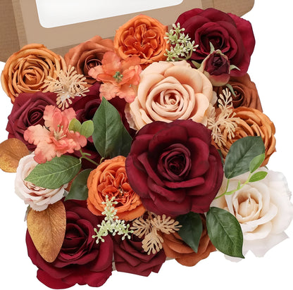 Silk flower wedding simulation box flower for layout planning in a selection of colours.