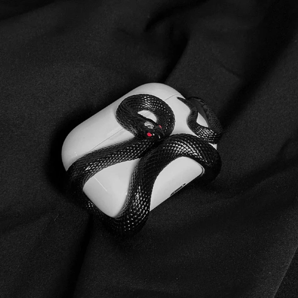 Stylish Halloween AirPods Pro Case with Spooky Snake Design - Protects your AirPods Pro in a unique, eye-catching silicone case