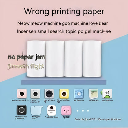 Student pocket wrong questions thermosensitive printing paper rolls in 57x30mm size