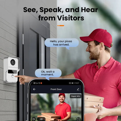 10-inch video intercom doorbell with colour HD camera and wireless network connection