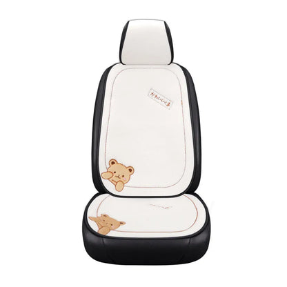 Car cushion winter plush three-piece set with square cushion and lumbar support pillow in wool cotton filler