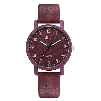 Elegant quartz ladies watch with a simple, minimalist dial design in various classic color options