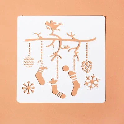 DIY Christmas Hand Tent Album Template Set for festive crafting projects