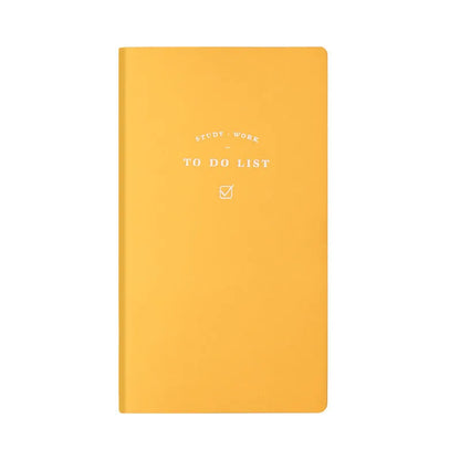 Simple Style A6 todo list notebook in blue, green, pink, or yellow with PU cover and 96 pages.