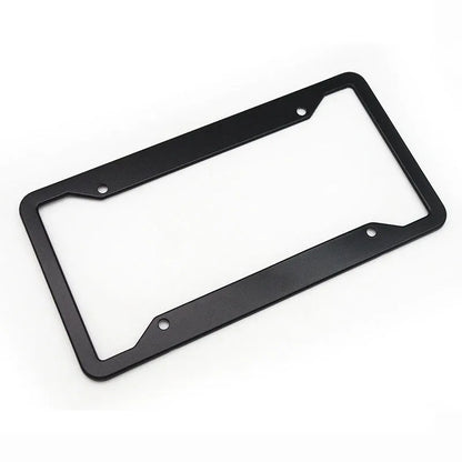 Aluminium alloy licence plate frame in four colour options showing 200x150x20mm dimensions