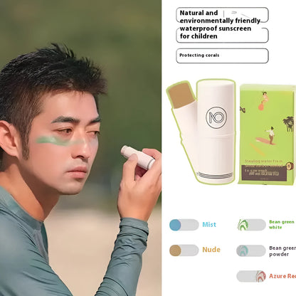 Zinc oxide sunscreen mud for diving and snorkelling in five colour options