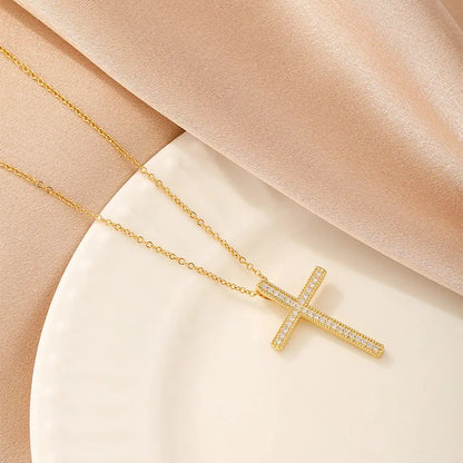 Women's copper necklace with choice of heart, butterfly, cross, or round diamond pendant on electroplated chain