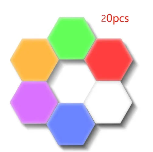 Helios honeycomb modular touch wall lamp in modern minimalist design with LED illumination