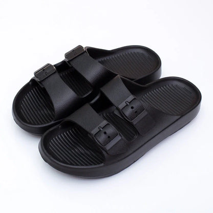Thick-soled EVA beach sandals in various colours for summer wear