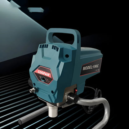 110V electric latex paint spraying machine with spray gun, hose, and extension rod