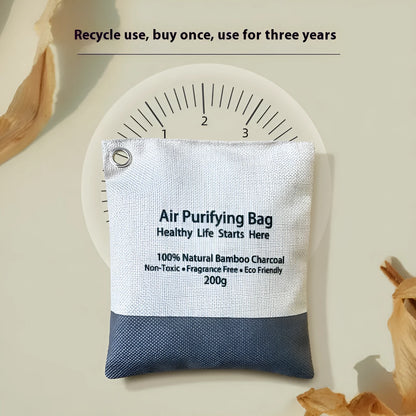 Bamboo charcoal deodorant bag with granular activated carbon for room formaldehyde removal and odour absorbing