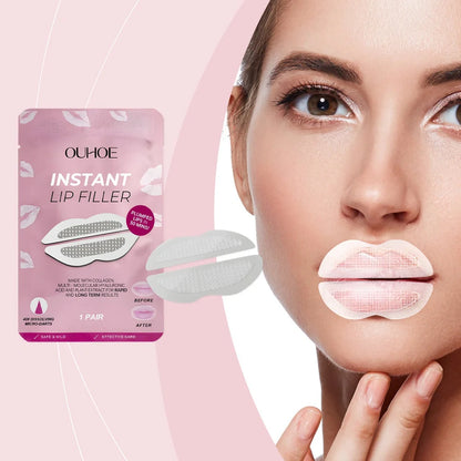 Lip nursing adhesive bandage pair measuring 8x12cm with silicone material for moisturising care