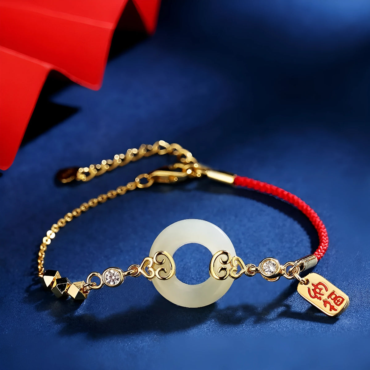 Chinese style sterling silver and Hetian jade jewellery set with bracelet, necklace, and earrings.