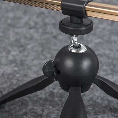 Aluminium alloy ice fishing rod holder bracket with triangle tripod design for small rods