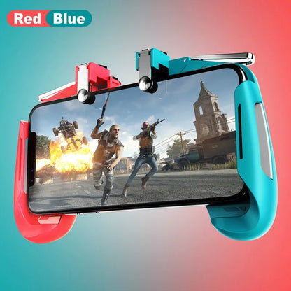 AK16 extendable mobile game controller with adjustable phone clamp and L1R1 trigger buttons
