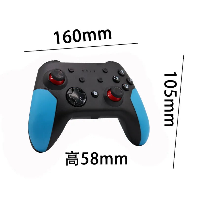 Switch Bluetooth gamepad controller in blue and red colours