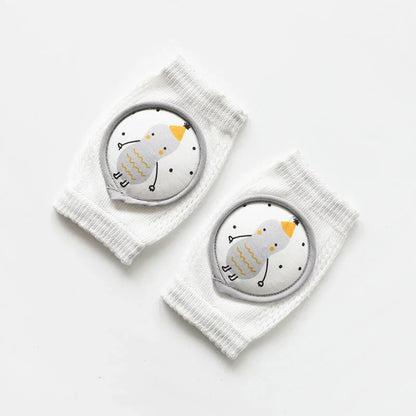 Breathable children's knee pads with cartoon animal designs for crawling protection