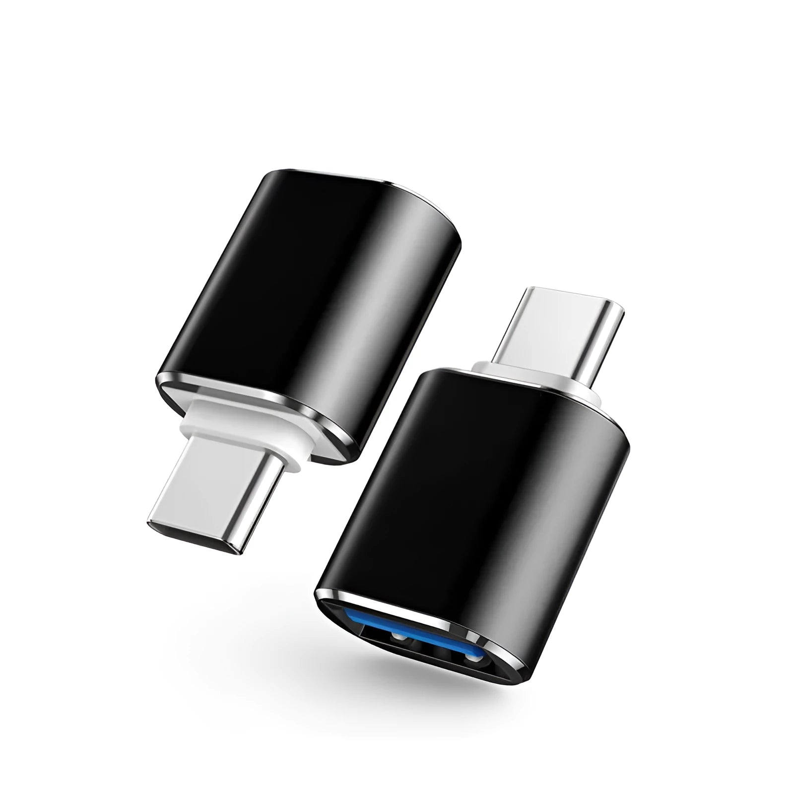 Type-C OTG adapter in black, silver and gold colour options for USB connectivity