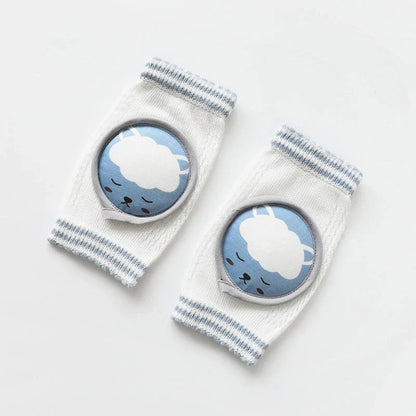 Breathable children's knee pads with cartoon animal designs for crawling protection
