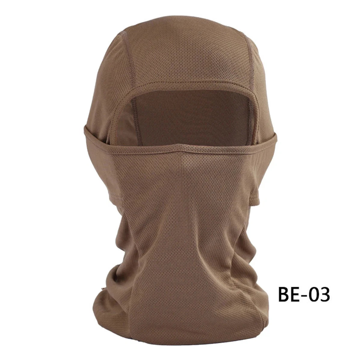 Breathable balaclava for tactical and outdoor activities in various colours