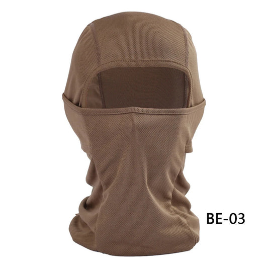 Breathable balaclava for tactical and outdoor activities in various colours