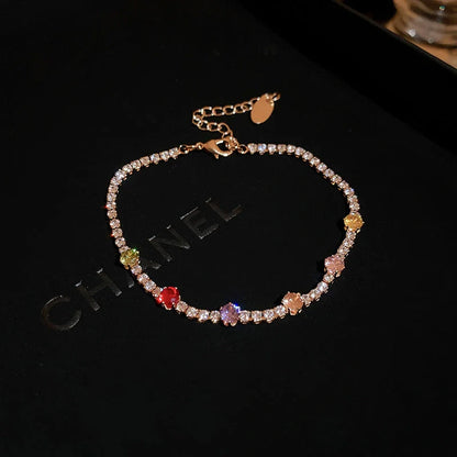 Elegant Zircon Geometric Bracelet for Women in various colours