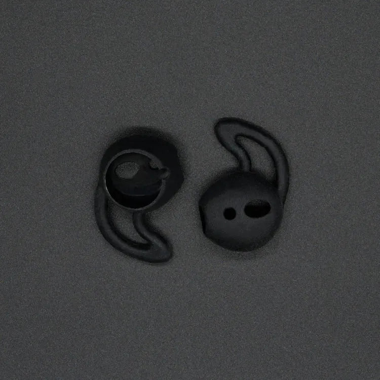 Silicone ear caps for Apple AirPods wireless earphones in multiple colours showing left and right ear options
