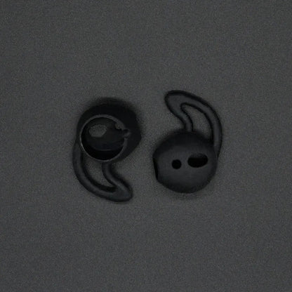 Silicone ear caps for Apple AirPods wireless earphones in multiple colours showing left and right ear options
