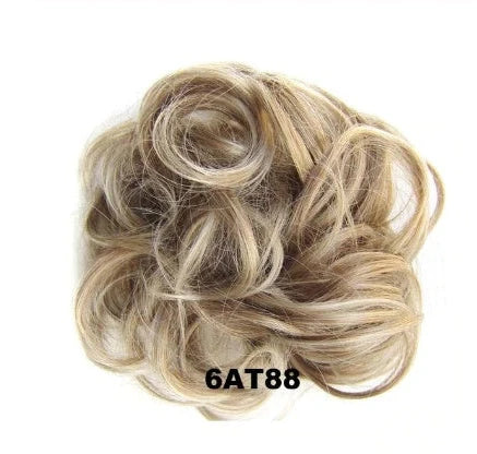 Hair ring wig in various colours from 1# to Burg, showing synthetic fibres and natural hairline for temporary styling