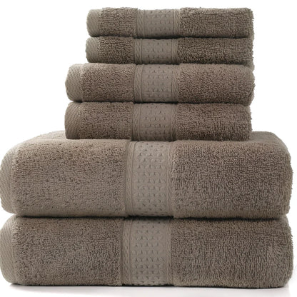 Pure cotton towel set showing bath towel, towel, and square towel in bamboo green colour