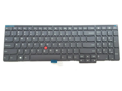 Black USB wired keyboard compatible with Lenovo ThinkPad E531, W541, T550, W550, and W550s laptops