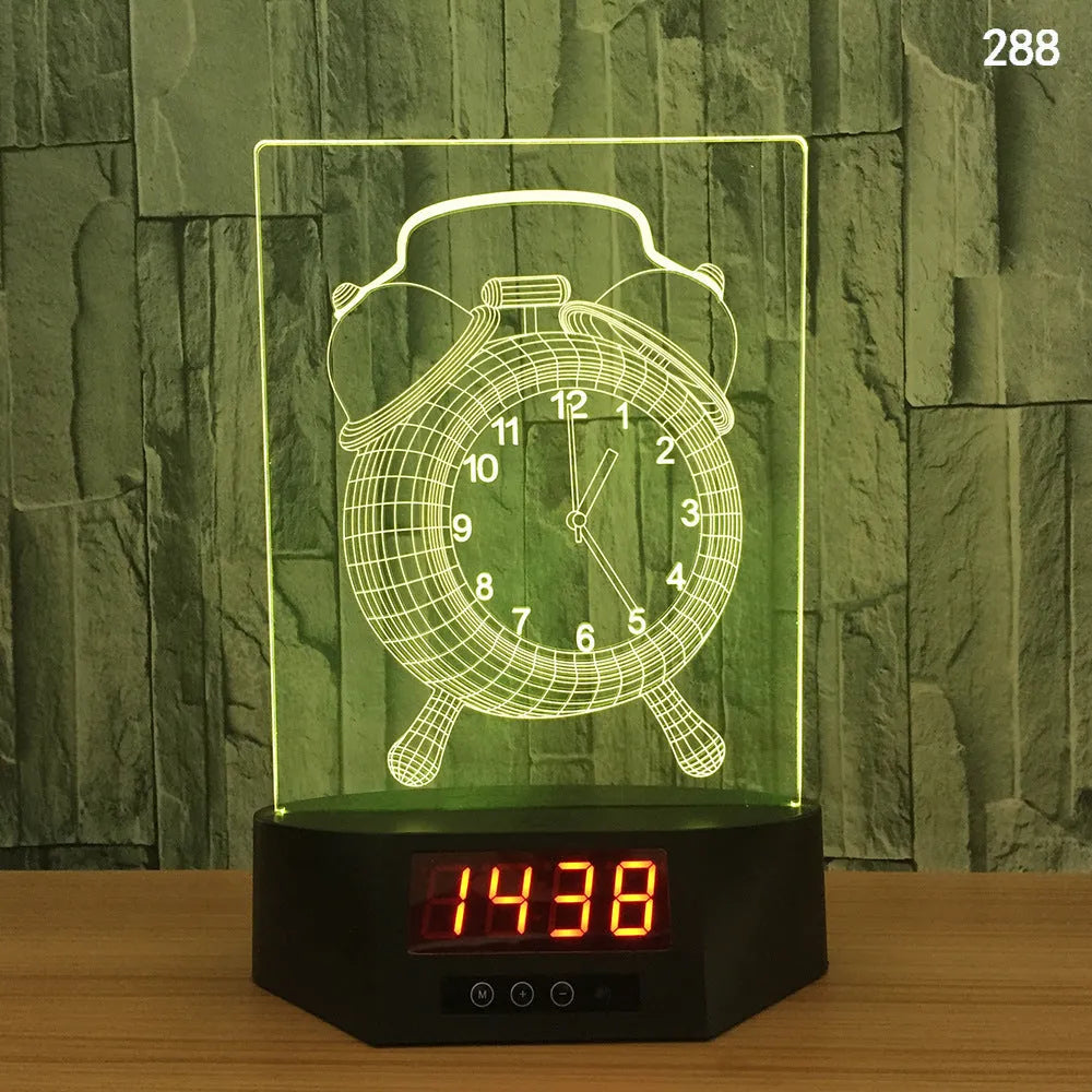 Glowing 3D dolphin LED night light with wireless charging base and remote control on bedside table