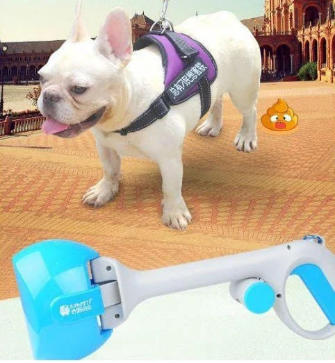 Portable dog waste disposal system with built-in trash bag dispenser for hassle-free pet cleanup on the go