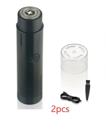 ARECTECH Mini Electric Shaver with double-blade for smooth shaving
