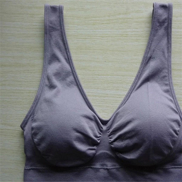 Comfortable women's yoga sports bra top for workouts and fitness activities