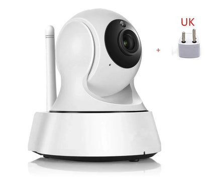 720p HD Wi-Fi home security camera with night vision and sleek, modern design